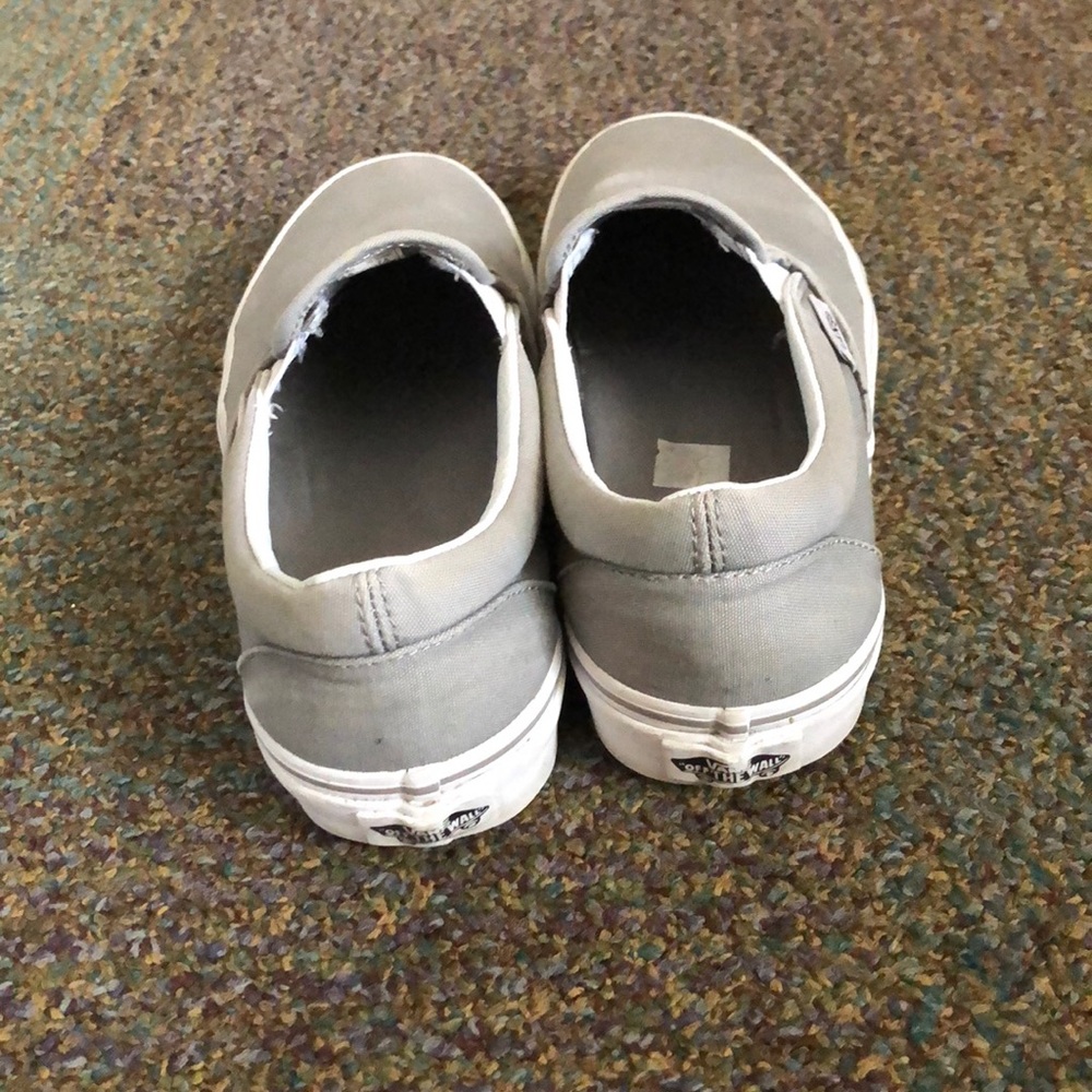 Gray Slip On Vans